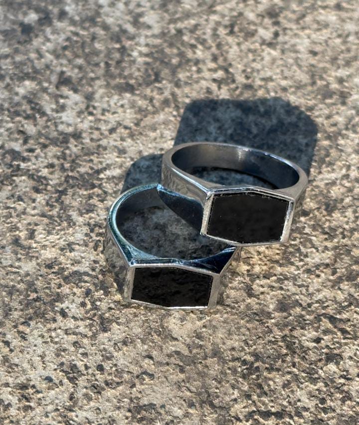 Black-Silver Ring