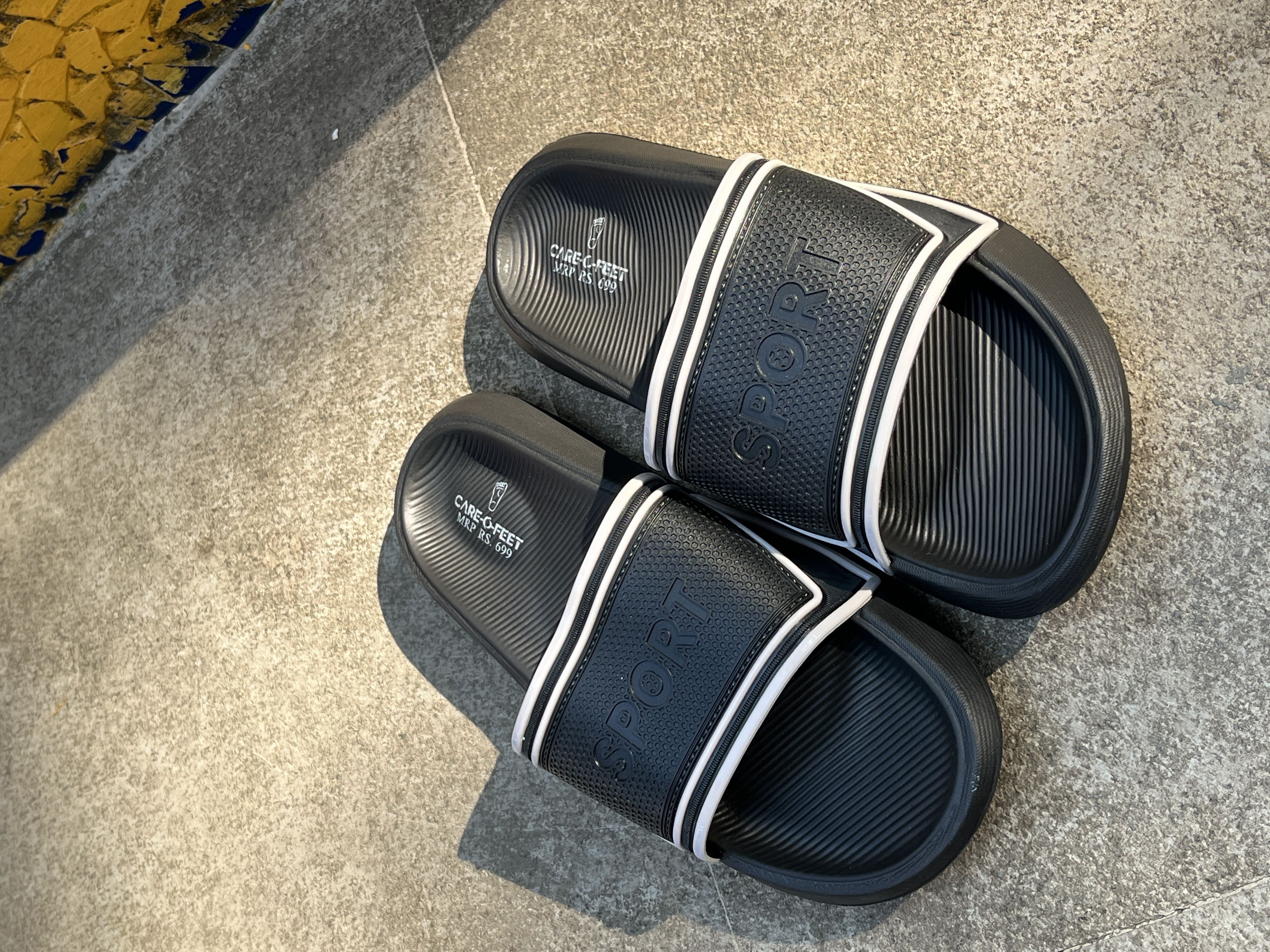 Sport care feet Black sliders