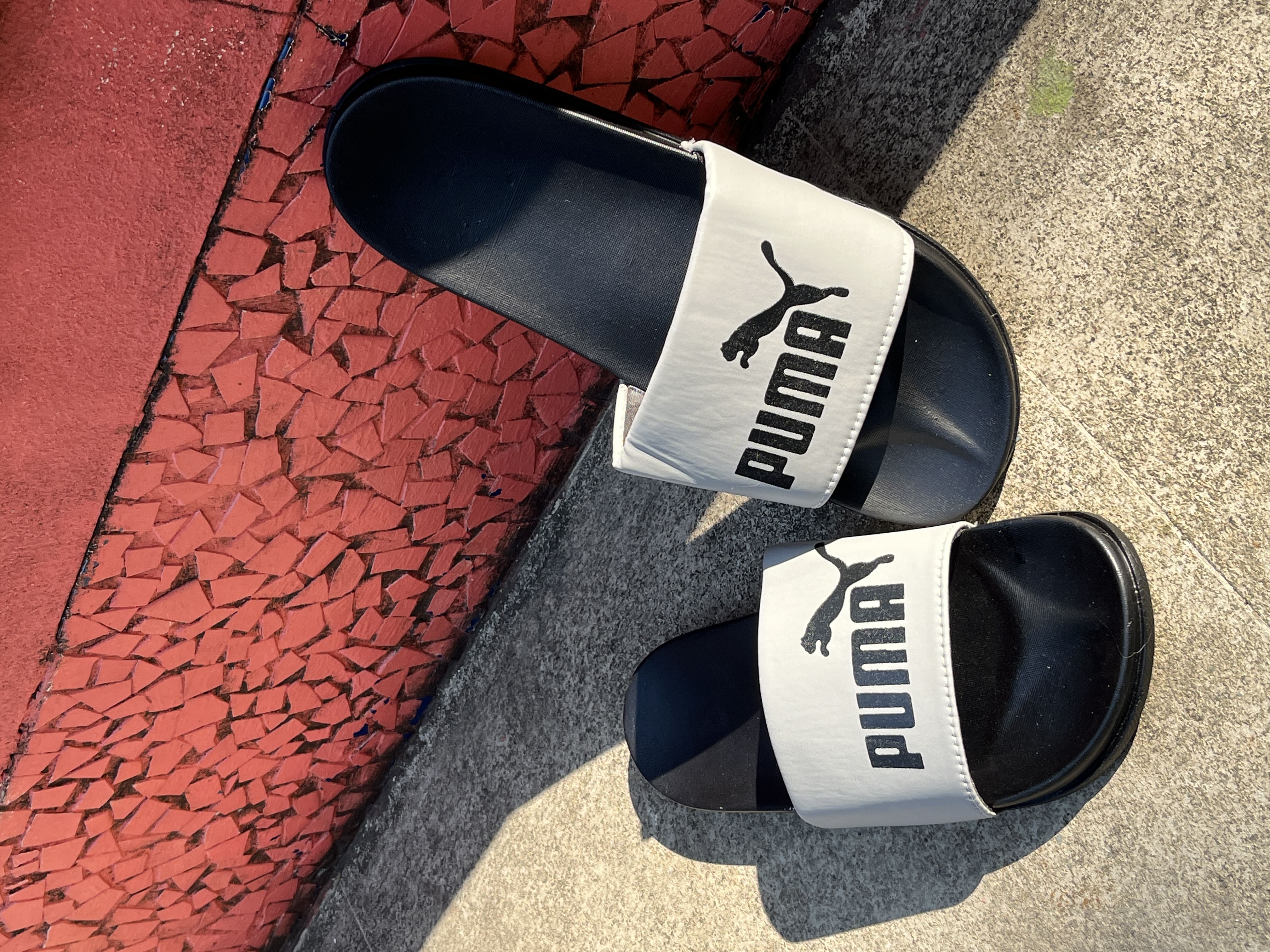 Puma grey sliders